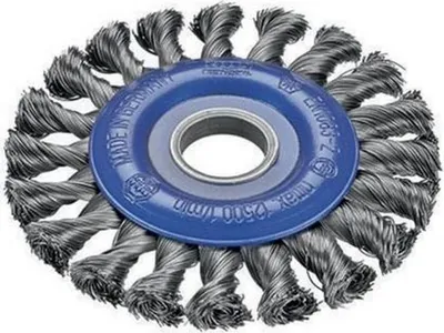 Image de Osborn gezopfte Rundbürste (125mm, Stahldraht, 27,5 mm Besatzlänge, 13mm Breite)