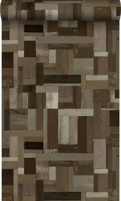 Obrázok produktu pre Origin Wallcoverings tapeta motív starého dreva tmavohnedá 53 cm x 10,05 m