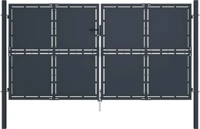 Zdjęcie produktu dla vidaXL Brama ogrodowa stal 300×200 cm antracyt