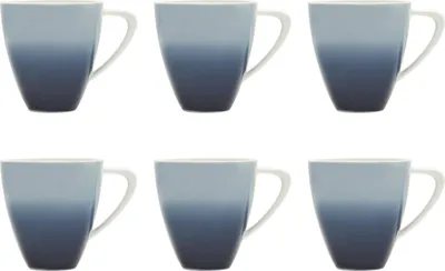 Produktbild von 6er Set Becher, Tassen NAYA dunkelblau weiß 300ml Mikasa Creative Tops WA
