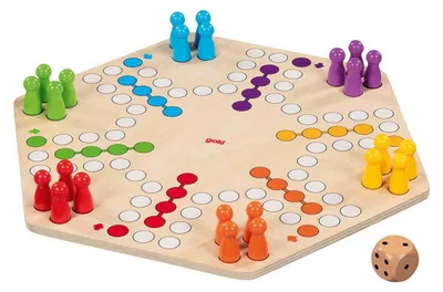 Immagine prodotto di Goki Gioco del Ludo in legno 6 giocatori