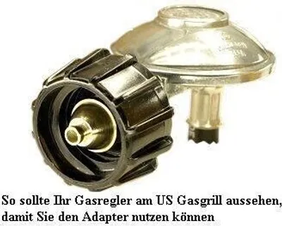 Produktbild von Adapter für USA Regler an deutsche Propangasflasche