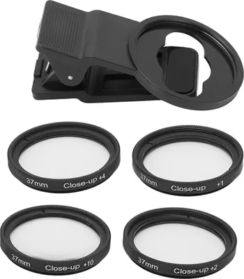 Produktbild von Veledge Makro-Filterobjektiv fr verschiedene Handys, 37 mm