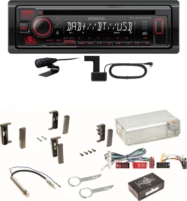 Produktbild von Kenwood KDC-BT450DAB Bluetooth Digitalradio Einbauset für Audi A3 8L