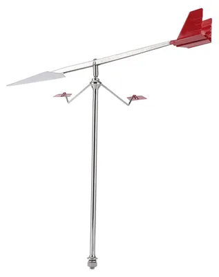 Productafbeelding van Windvaan met Hoge Gevoeligheid - RVS - Vogelbestendig Ontwerp - Verlicht Reflector