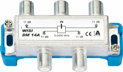 Produktbild von WISI Verteiler 4-fach DM14A 5-2400MHz 11dB