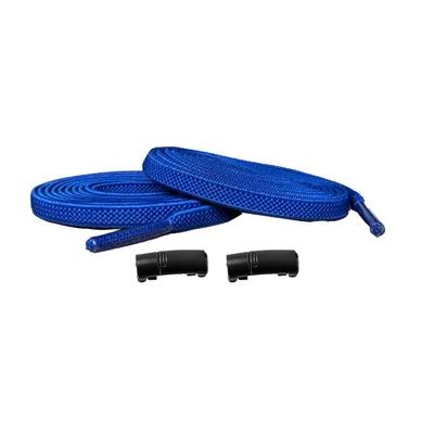 Produktbild von Elastische Schnürsenkel mit Magneten - Schnürsenkel: Blau | Magnete: Schwarz