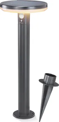 Produktbild von esotec Solarleuchte für außen AREZZO PIR LIFEPO4-Akku wetterfest METALL 102742