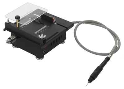 Produktbild von Mini Multifunktions-Tischsäge - Elektrische Tischkreissäge - 7 Stufen - 100 W - 6000 U/min - 0–90° Schnittwinkel - Schneiden Schleifen Gravieren