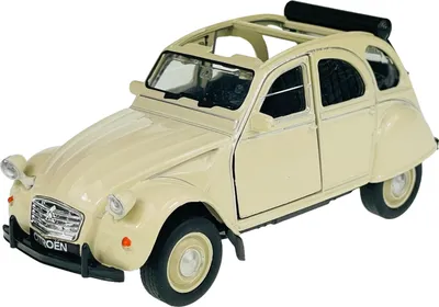 Produktbild von Welly Old Timer Citroen 2CV Beige 1:34-1:39 Die Cast Metall Modell Neu im Kasten 43625