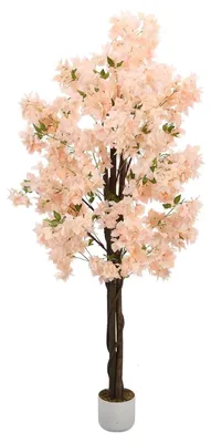 Immagine prodotto di Albero di ciliegio artificiale - Albero decorativo in vaso, altezza 180 cm - Fiori artificiali realistici per la casa e per matrimoni - Decorazione da interno - Rosa chiaro