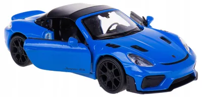Produktbild von Welly Porsche 718 Spyder RS Metallmodell Blau 1:34-39