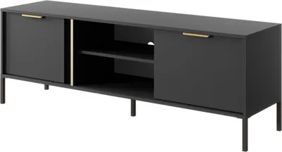 Produktbild von Lowboard Lars Kommode 153x39,5x53cm anthrazit gold