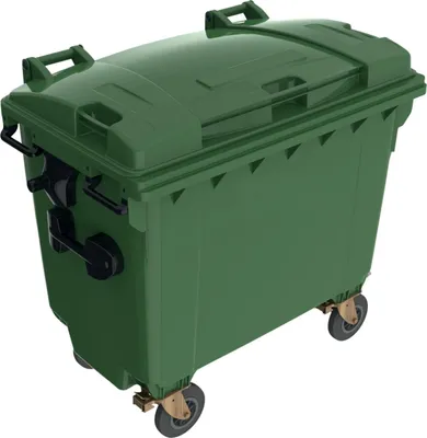 Produktbild von Sulo I Müllcontainer MGB 1100 Liter | 4-Rad-Behälter mit Flachdeckel | Grün