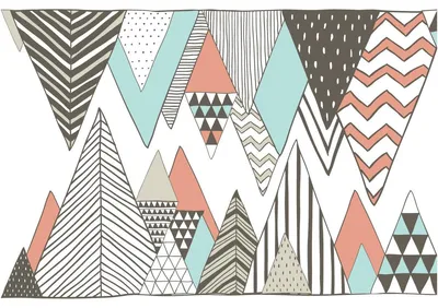 Immagine prodotto di Adesivo da parete – Decorazione per camera da letto/soggiorno – Adesivo da parete gigante con le montagne scandinave TORNGAT – 40 x 60 cm