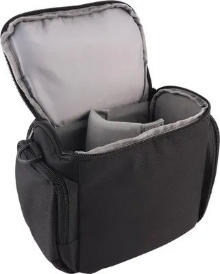 Immagine prodotto di Borsa per fotocamera Tracolla staccabile DSLR Durevole a due cerniere con un interno morbido e imbottito per viaggiare con accesso facile