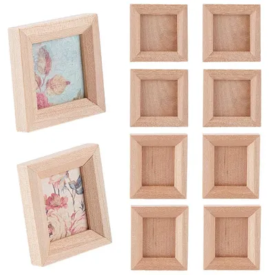 Produktbild von Miniatur Fotolisten Set - 8 Stück in 2 Größen - 32x32mm und 32x28mm