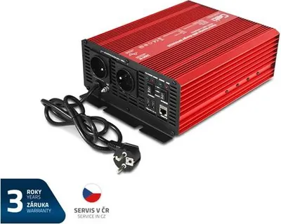 Obrázek produktu pro GETI GPIU 1012S 12V/230V 1000W měnič napětí