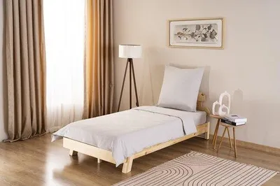 Zdjęcie produktu dla Zestaw pościeli Unyqoos® z oddychającej bawełny renforcé, jasnoszary – poszewka na kołdrę 135 x 200 cm + poszewka na poduszkę 80 x 80 cm, możliwość prania w temperaturze do 40°C