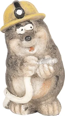 Zdjęcie produktu dla Clayre & Eef Figurka Kret 8x7x12 cm Kret szary polyresin