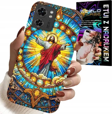 Image de Etui pour Motorola Edge 40 - Jesus Christianity Religion + Foil