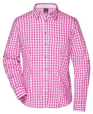 Image de James and Nicholson - Chemise « traditionnelle » pour femmes LT2772 (L) (violet/blanc)