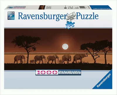 Produktbild von Ravensburger 15110 - Elefanten in der Savanne - 1000 Teile Puzzle