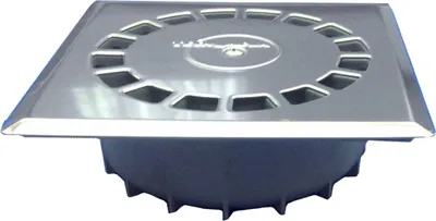 Immagine prodotto di Scarico Tecnoagua T-88 I PVC acciaio inox 11,7 x 11,7 x 4,4 cm Ø 4 cm Verticale
