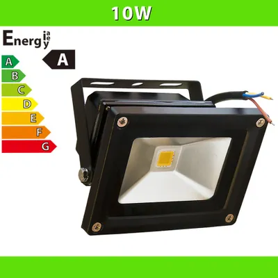 Immagine prodotto di LEDVero® Lampada a LED da esterno, 10 Watt, faretto da cantiere - Nero - BIANCO FREDDO