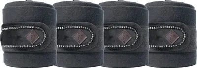 Produktbild von Kentucky Horsewear Fleecebandagen Velvet Pearls Schwarz