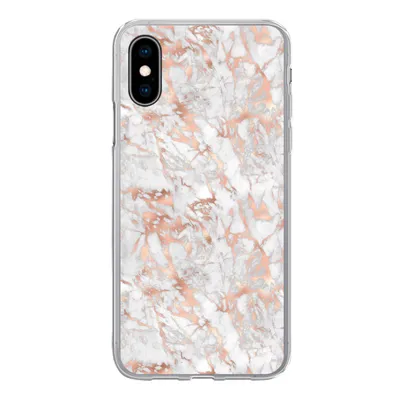 Produktbild von MuchoWow® Handyhülle Schutzhülle Hülle für iPhone X Marmor - Roségold - Luxus - Muster Silikon Softcase Handy Hülle - Handyhülle