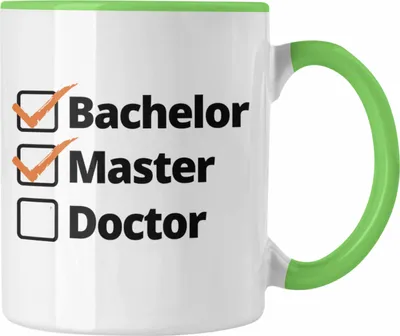 Produktbild von Trendation - Bachelor Geschenk Abschluss Tasse Spruch Master Graduation Bestanden Prüfung (Grün)