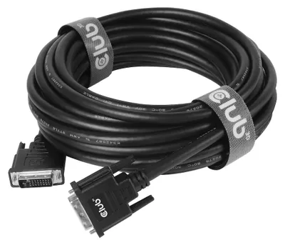 Zdjęcie produktu dla CLUB3D CAC-1220, 10 m, DVI-D, DVI-D, Męska, Męska, Czarny