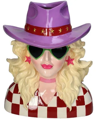 Produktbild von HD Collection Vase Cowgirl Polyresin Mehrfarbig 24x21x28,5cm