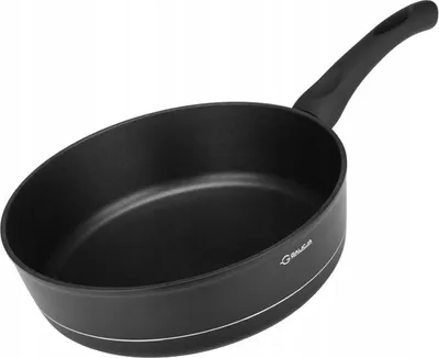 Productafbeelding van Traditionele, diepe, antiaanbakpan van aluminium, zwart, Royal, 26 cm