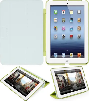 Obrázek produktu pro Ochranný kryt + stojánek zelený pro Apple iPad mini 1/2/3