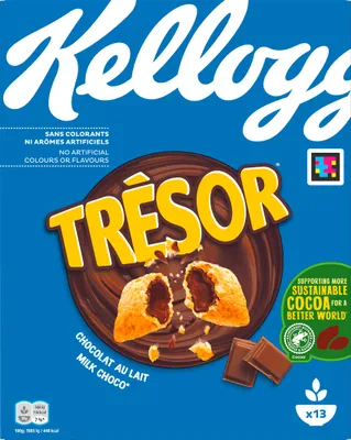 Obrázek produktu pro Kellogg Tresor mléčná čokoláda s křupavými cereálními polštářky 410g