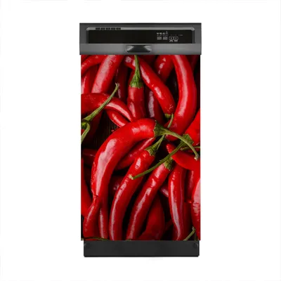 Produktbild von Aufkleber sticker 45x70 cm Dekorative folie Spülmaschine - Rote scharfe Chili Paprika