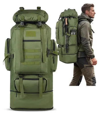 Immagine prodotto di Omgoods - Zaino da trekking grande da 100 litri, ideale per campeggio e avventure