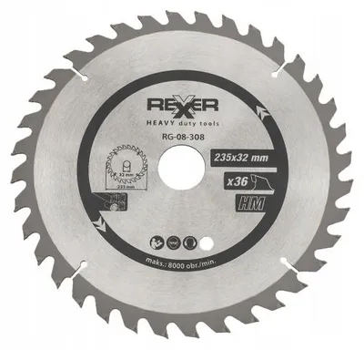Produktbild von REXXER REXXER Kreissägeblatt Holz Hartmetall 235mm