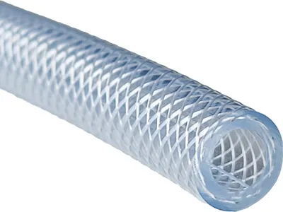 Produktbild von PVC-Schlauch mit Textileinlage, Transparent - 1 Zoll: Innen-Ø: 25 mm, Außen-Ø: 34 mm