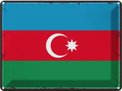 Immagine prodotto di vianmo Insegna di latta 30x40 cm Aserbaidschan Retro Azerbaijan