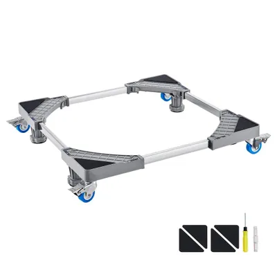 Image de Chariot pour meubles - Chariot pour meubles lourds - 4 roues - Portable et stable - Emboîtable - 2 pièces - 40,6 x 27,9 cm - Capacité 227,8 kg - Noir