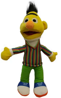 Produktbild von Sesamstraße Plüschfiguren (25cm) Kuscheltier Stofftier Plüschtier Bert