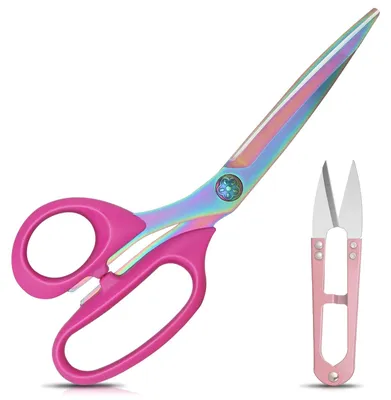 Produktbild von Stoffschere für Linkshänder, 23 cm, Fadenschneider, 2er-Set