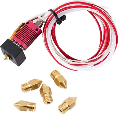 Produktbild von MMOBIEL MK8 Extruder-Hotend-Set - 24V - für 3D-Drucker, Schlauch für 1,75 PTFE Filament