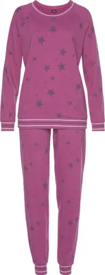 Produktbild von Vivance Dreams Pyjama 2 -teilig bordeaux-gemustert Größe 32/34