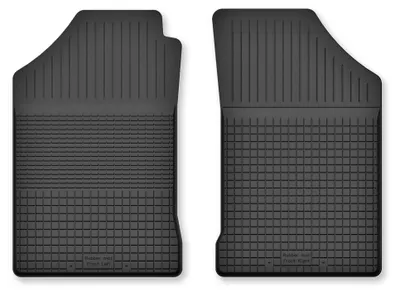Produktbild von Gummi-Fußmatten Vorne für Audi A2 2000-2005 (Schrägheck) – 2-tlg, Schwarz, Semi-Universal, angepasst – Wielganizator Semi-Universal
