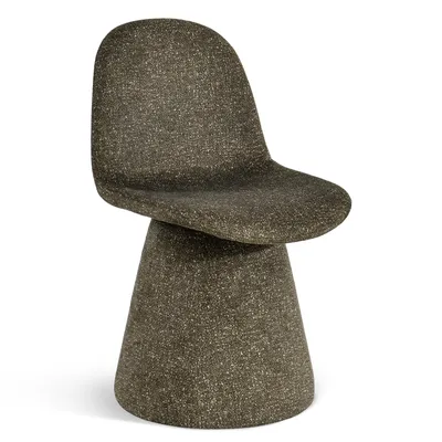 Produktbild von Duhome Esszimmerstuhl aus Bouclé Stoff Polsterstuhl Gepolsterter Sessel mit Rückenlehne Drehstuhl für Esszimmer Wohnzimmer Schlafzimmer, Grün