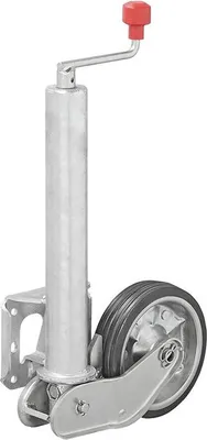Produktbild von Stützrad, 60 mm Metallfelge, Vollgummireifen, 500 kg Tragkraft